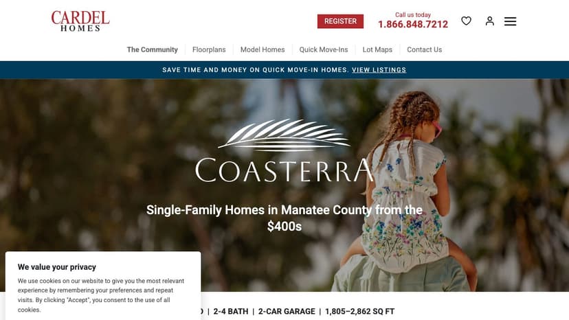 Coasterra new construction community