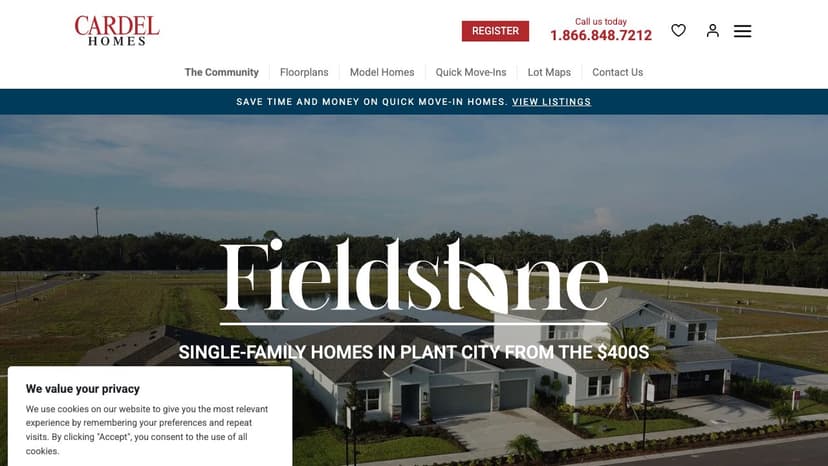 Fieldstone new construction community