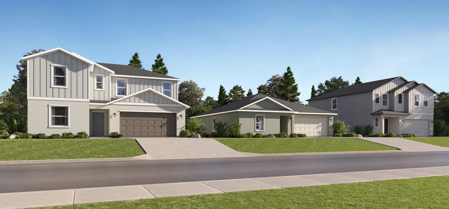 Sandhill new construction community in Dade City, Florida