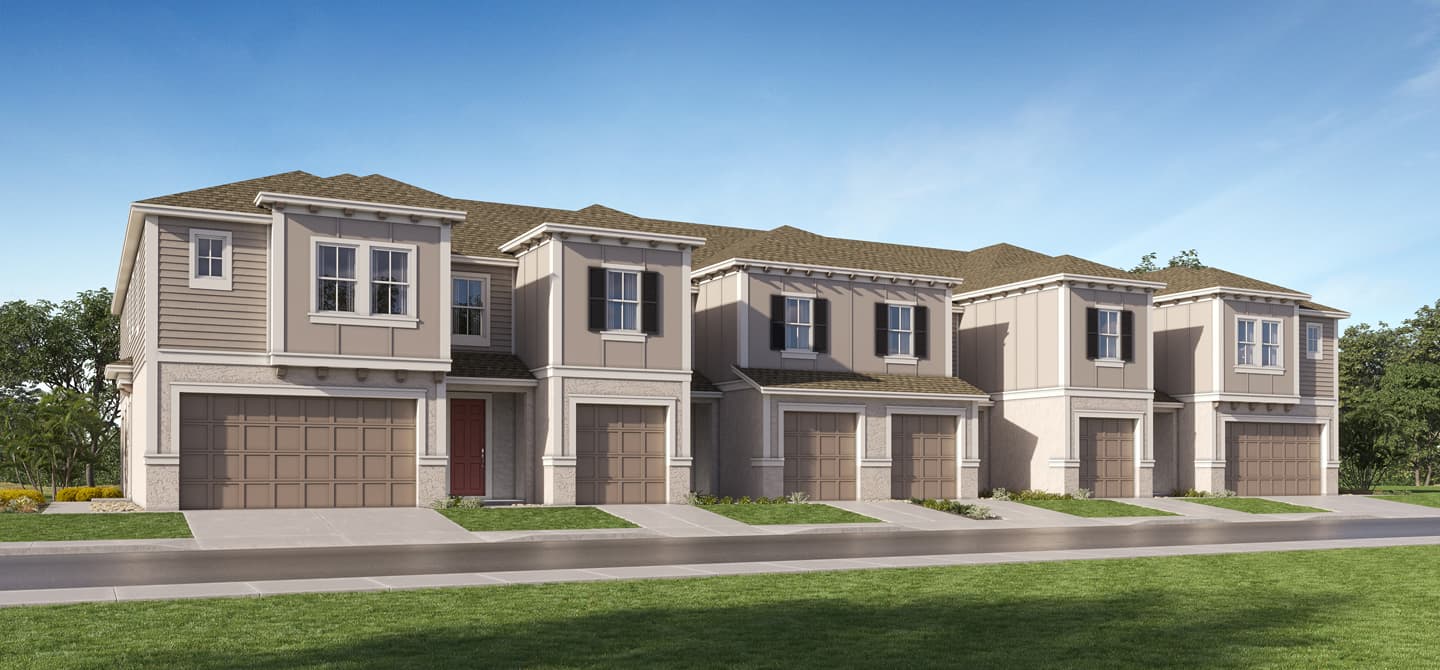 Townes at Crystal Brook new construction community in Zephyrhills, Florida
