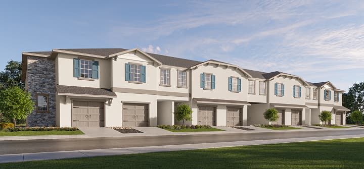 Townes at Market Edge new construction community in Riverview, Florida